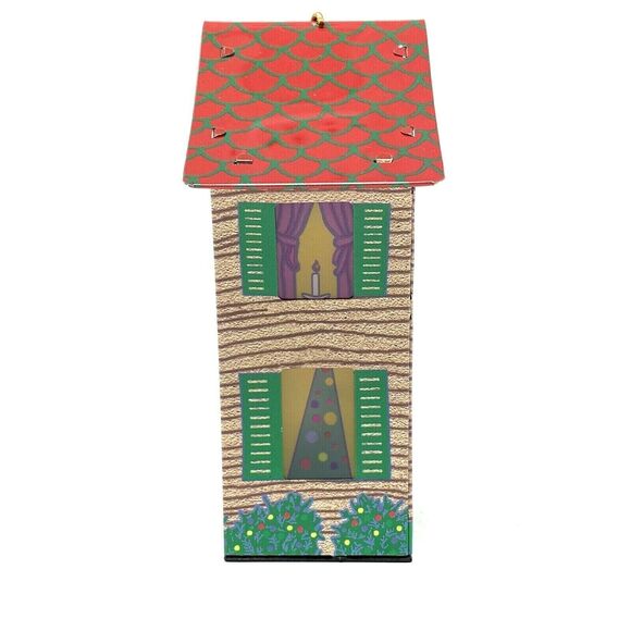 Hallmark Christmas Ornament 2004 New Home Special Lighting Effect Tin - Picture 4 of 8